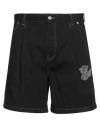 Off-white Off White™ Black Cotton Short With Logo In Black