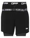 Off-white Man Shorts & Bermuda Shorts Black Size L Polyester, Elastane In Black