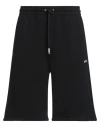 Off-white Off White "sporty Bermuda Shorts With Embroidered Arrow In Black