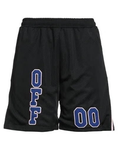 OFF-WHITE OFF-WHITE MAN SHORTS & BERMUDA SHORTS BLACK SIZE M POLYESTER