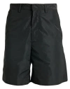 Off-white Man Shorts & Bermuda Shorts Black Size M Polyester In Black