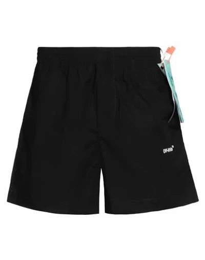 OFF-WHITE OFF-WHITE MAN SHORTS & BERMUDA SHORTS BLACK SIZE XS COTTON