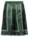 Off-white Off White Omcb092 S24 Fab001 Man Willow Bou Short In Green