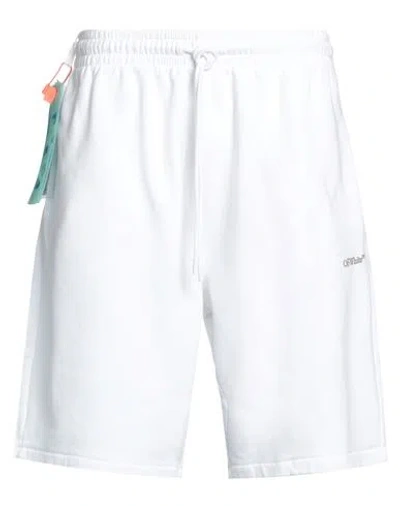 Off-white Man Shorts & Bermuda Shorts White Size Xs Cotton, Polyester