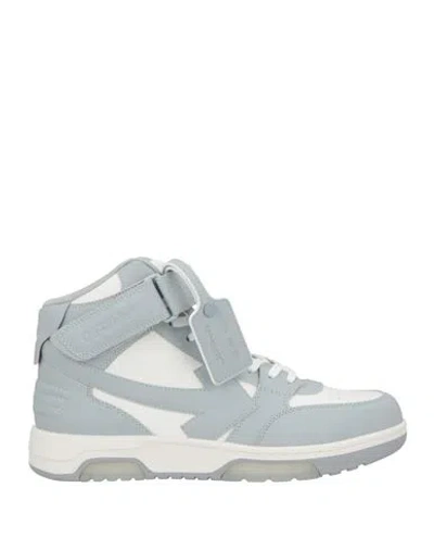 Off-white Man Sneakers Grey Size 12 Leather In Gray