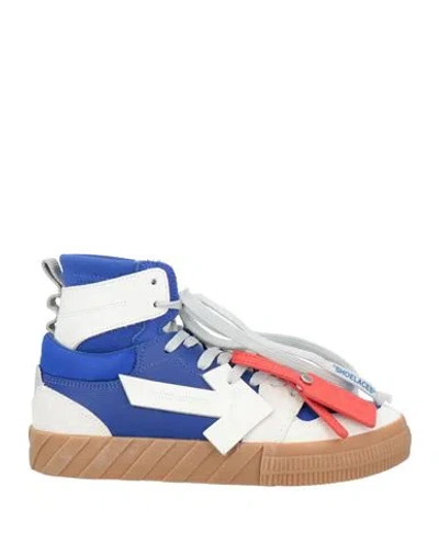Off-white Man Sneakers Purple Size 12 Leather, Textile Fibers In Multi
