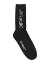 Off-white Bookish Mid' Black Cotton Blend Socks In Black