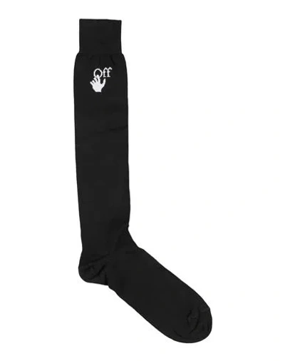 Off-white Man Socks & Hosiery Black Size Onesize Cotton, Polyamide, Elastane