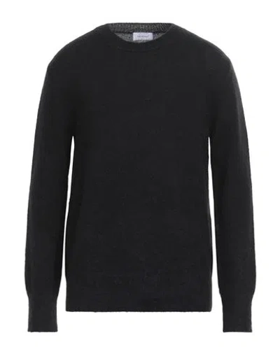 Off-white Black Wool Blend Oversize Sweater In 1061