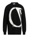 Off-white Man Sweater Black Size S Virgin Wool In Black