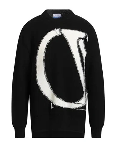 Off-white Man Sweater Black Size S Virgin Wool