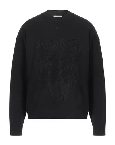 Off-white Man Sweater Black Size M Viscose, Cotton, Polyester, Polyamide, Elastane