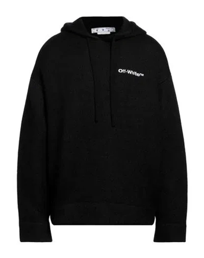 OFF-WHITE OFF-WHITE MAN SWEATER BLACK SIZE XS WOOL, MOHAIR WOOL, POLYAMIDE, POLYESTER