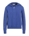 Off-white Man Sweater Blue Size L Cotton, Polyamide