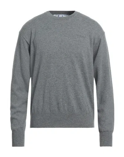 Off-white Man Sweater Grey Size L Cashmere, Polyamide, Elastane
