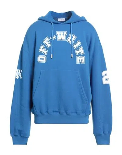 Off-white Man Sweatshirt Azure Size L Cotton