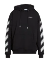 Off-white Man Sweatshirt Black Size L Cotton, Elastane