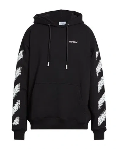 Off-white Man Sweatshirt Black Size L Cotton, Elastane
