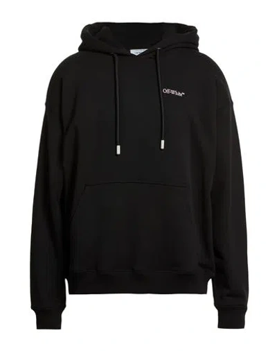 Off-white Man Sweatshirt Black Size L Cotton, Elastane