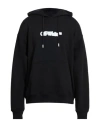 Off-white Man Sweatshirt Black Size L Cotton, Elastane