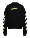 Off-white Man Sweatshirt Black Size L Cotton, Elastane