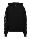 Off-white Man Sweatshirt Black Size M Cotton, Elastane In Black