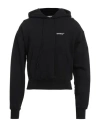 Off-white Man Sweatshirt Black Size Xxs Cotton, Elastane In Black