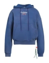Off-white Man Sweatshirt Blue Size L Cotton, Elastane