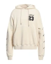 Off-white Man Sweatshirt Cream Size M Cotton