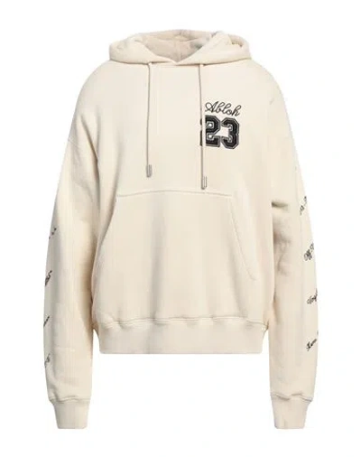 Off-white Man Sweatshirt Cream Size M Cotton