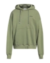 Off-white Man Sweatshirt Sage Green Size M Cotton