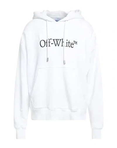 Off-white Cotton Sweatshirt Whit Frontal Logo Print In Neutral
