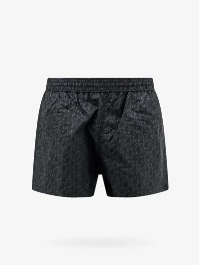 Off-white Swim Shorts Swimwear In Black