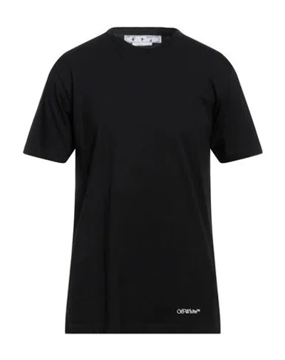 Off-white Man T-shirt Black Size S Cotton