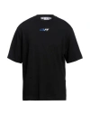 Off-white Embroidered Logo T-shirt In Black