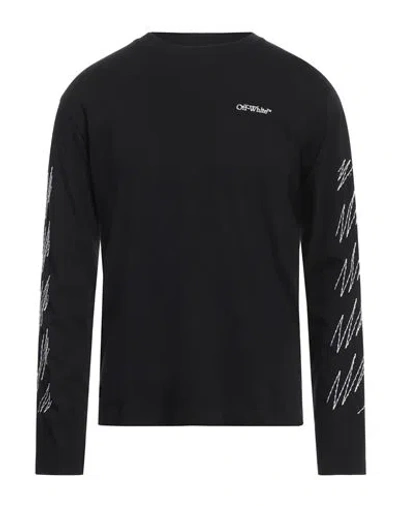 Off-white Man T-shirt Black Size L Cotton, Polyester