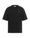 Off-white Man T-shirt Black Size M Cotton, Elastane, Polyester