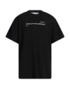 Off-white Man T-shirt Black Size S Cotton, Polyester