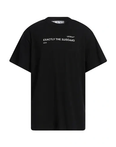 Off-white Man T-shirt Black Size S Cotton, Polyester