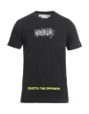 Off-white Man T-shirt Black Size Xs Cotton In Black
