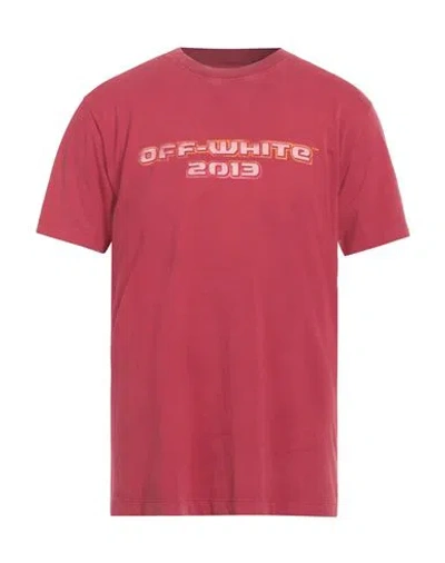 Off-white Man T-shirt Brick Size L Cotton, Elastane