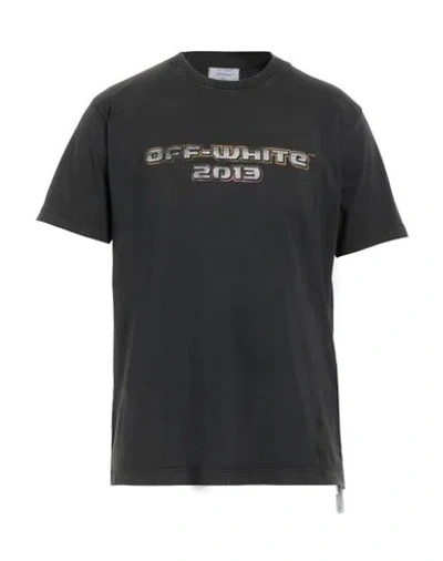 Tシャツ・カットソー OFF WHITE  black T-shirt Off-white Off White™ Black Crew Neck T Shirt With Print