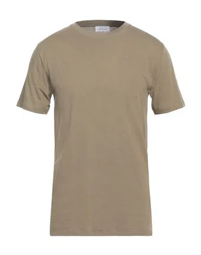 Off-white Man T-shirt Military Green Size L Cotton