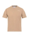 Off-white Man T-shirt Sand Size M Cotton, Polyester In Brown