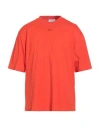 Off-white Man T-shirt Tomato Red Size L Cotton