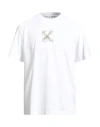 Off-white Man T-shirt White Size L Cotton In White