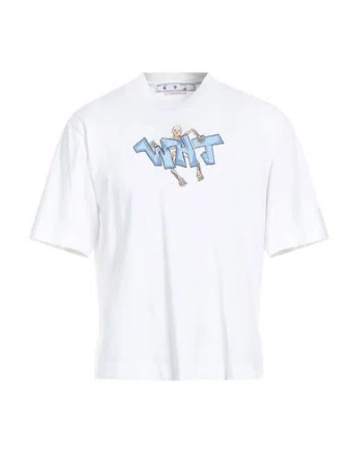 Off-white Man T-shirt White Size L Cotton