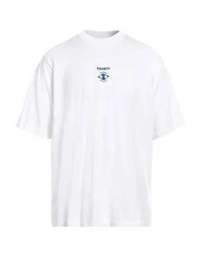 Off-white Man T-shirt White Size M Cotton, Elastane, Polyester