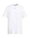 Off-white Man T-shirt White Size S Cotton, Elastane