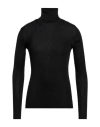Off-white Helvetica Logo Turtleneck Sweater In Black